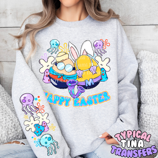 Happy easter Sponge (eggs)| DTF Transfers | POD