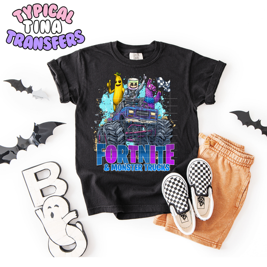 Fort game Trucks | DTF Transfer | POD