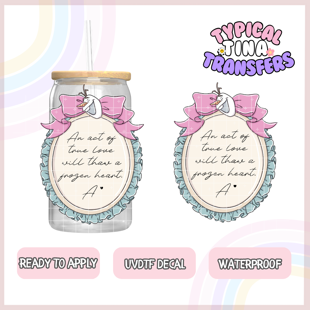 UVDTF Decal | 3"-4" decals | POD - Princess quotes choose design