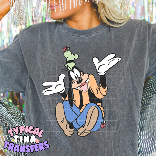 Sitting Goof | DTF Screen Print | POD