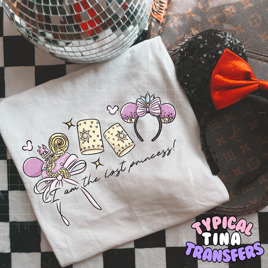 Lost Princess Mouse Ears | DTF Transfer | 11" Adult