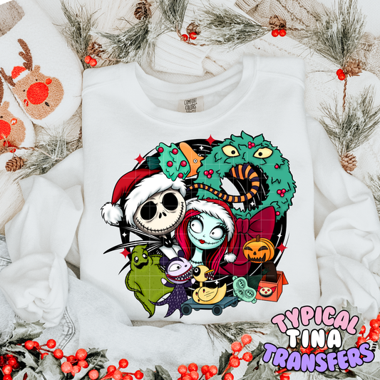 J & S HOliday Wreath | DTF Transfer | POD