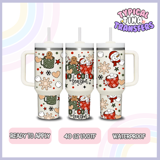 hot cocoa | 40oz UVDTF Wrap | POD