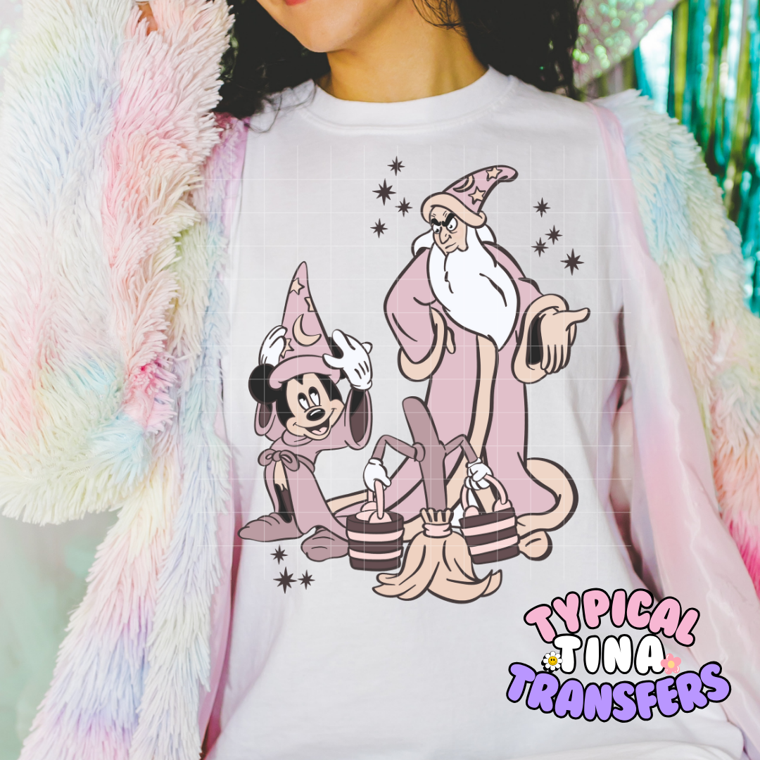 Mick and Sorcerer | DTF Screen Print | POD - choose design