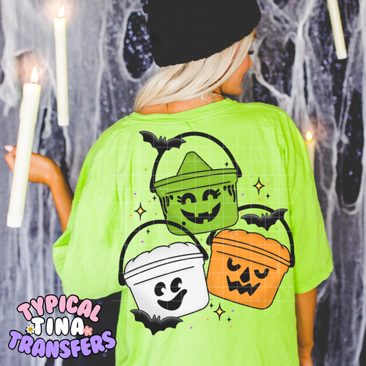 Halloween Buckets | DTF Transfer | POD