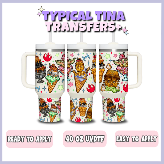 Force with the ice cream | 40oz UVDTF Wrap | POD