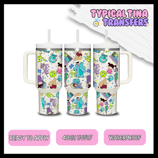 Monsters | 40oz UVDTF Wrap | POD