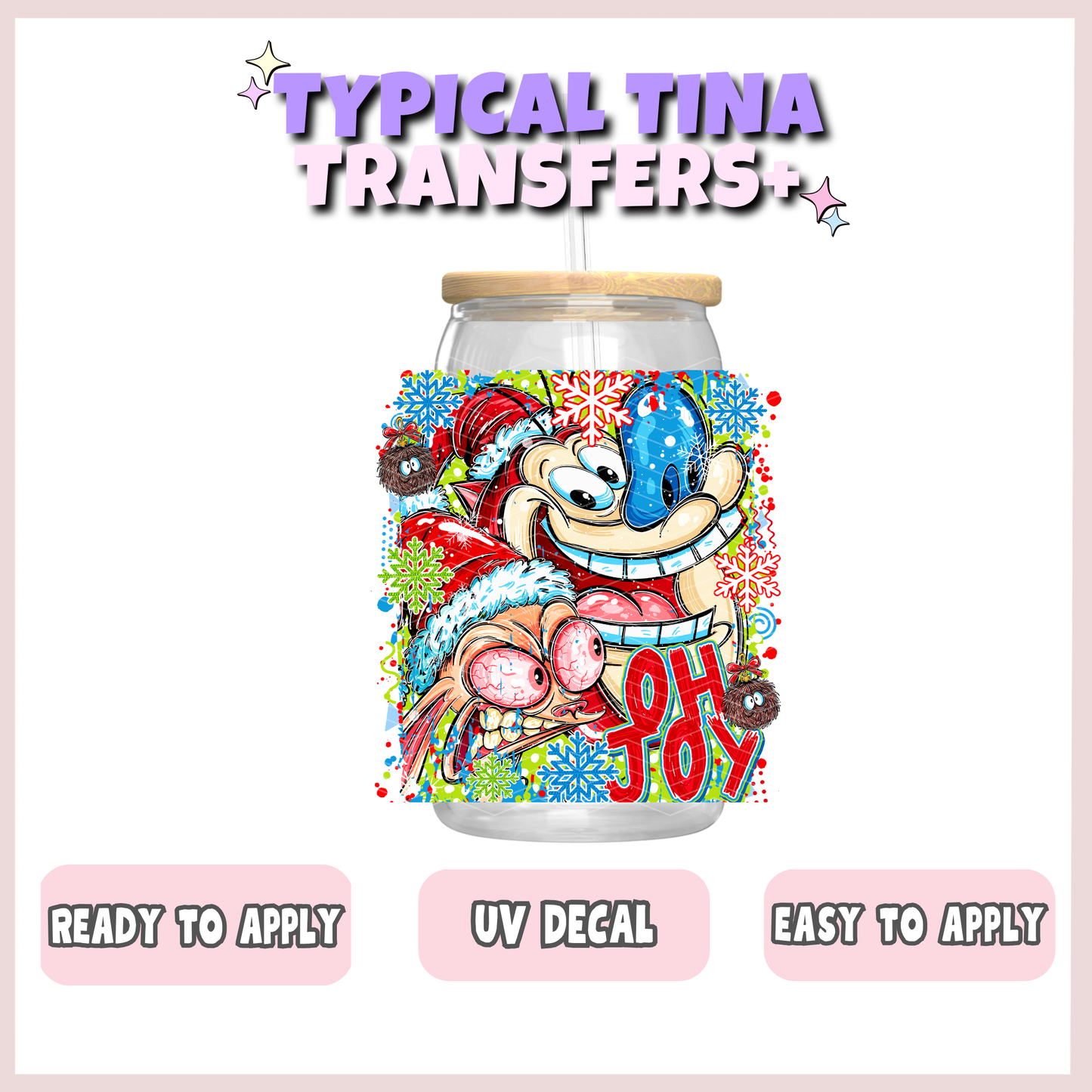 90s Xmas - OH JOY| UV decals | POD