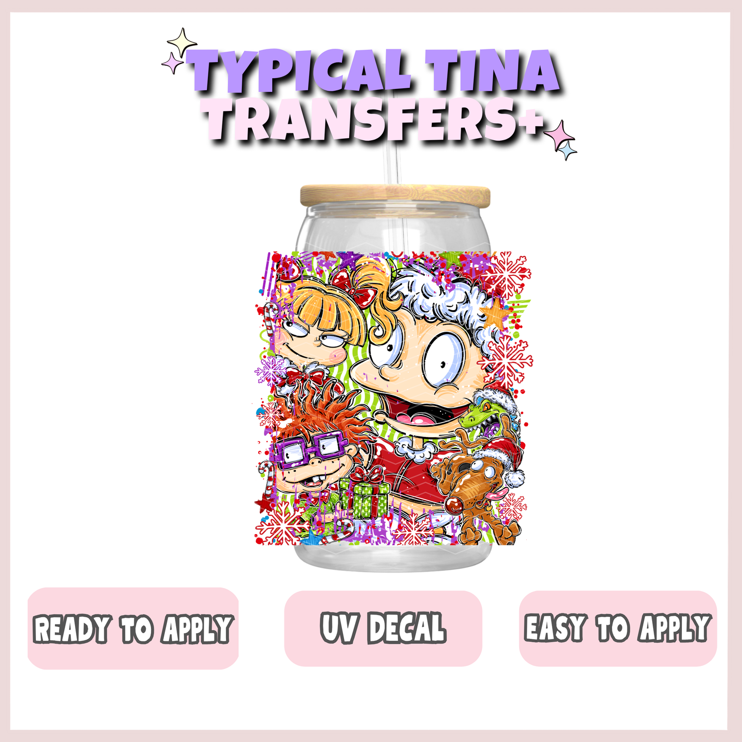 90s Xmas - Rug kids (opt 1) | UV decals | POD
