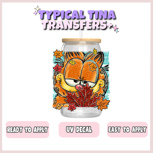 Fat Cat with leaves | UV decals | POD