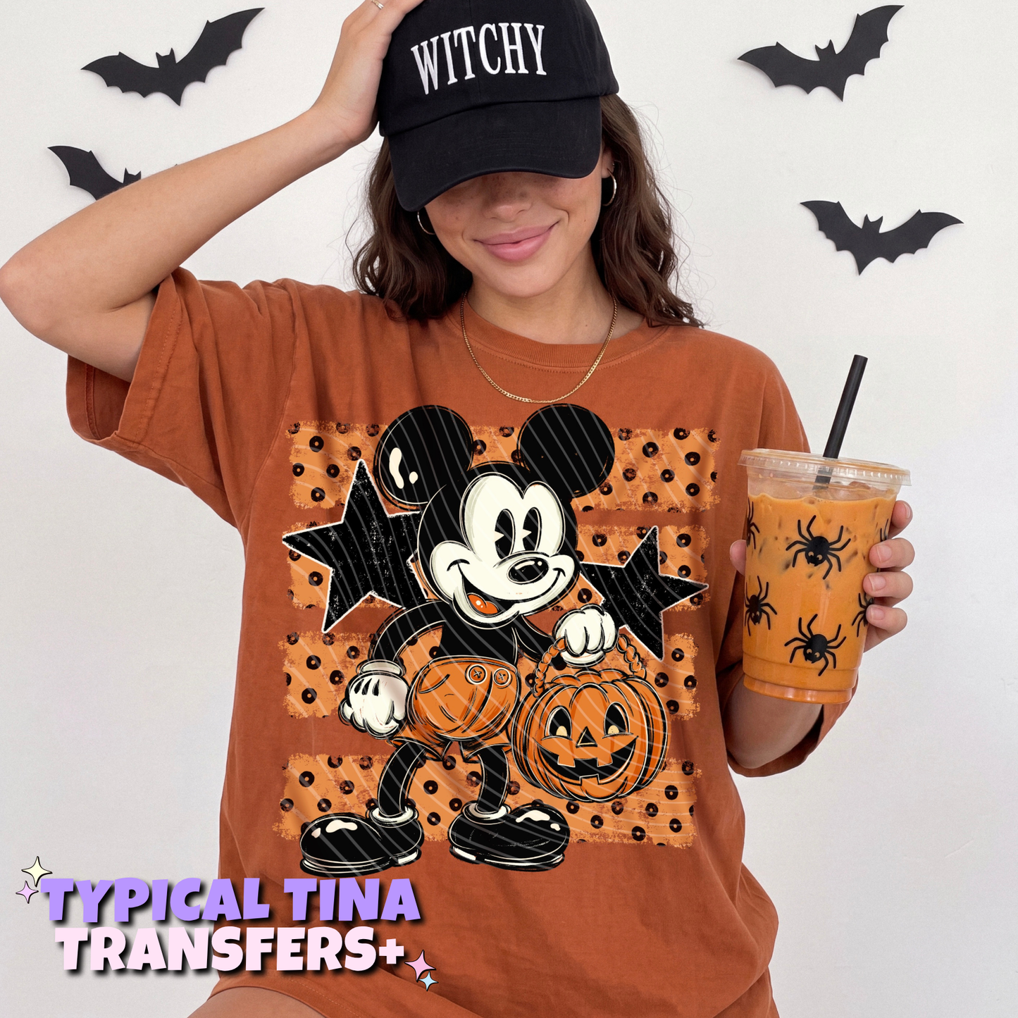 M&M Mouse with pumpkin | DTF Transfers | POD