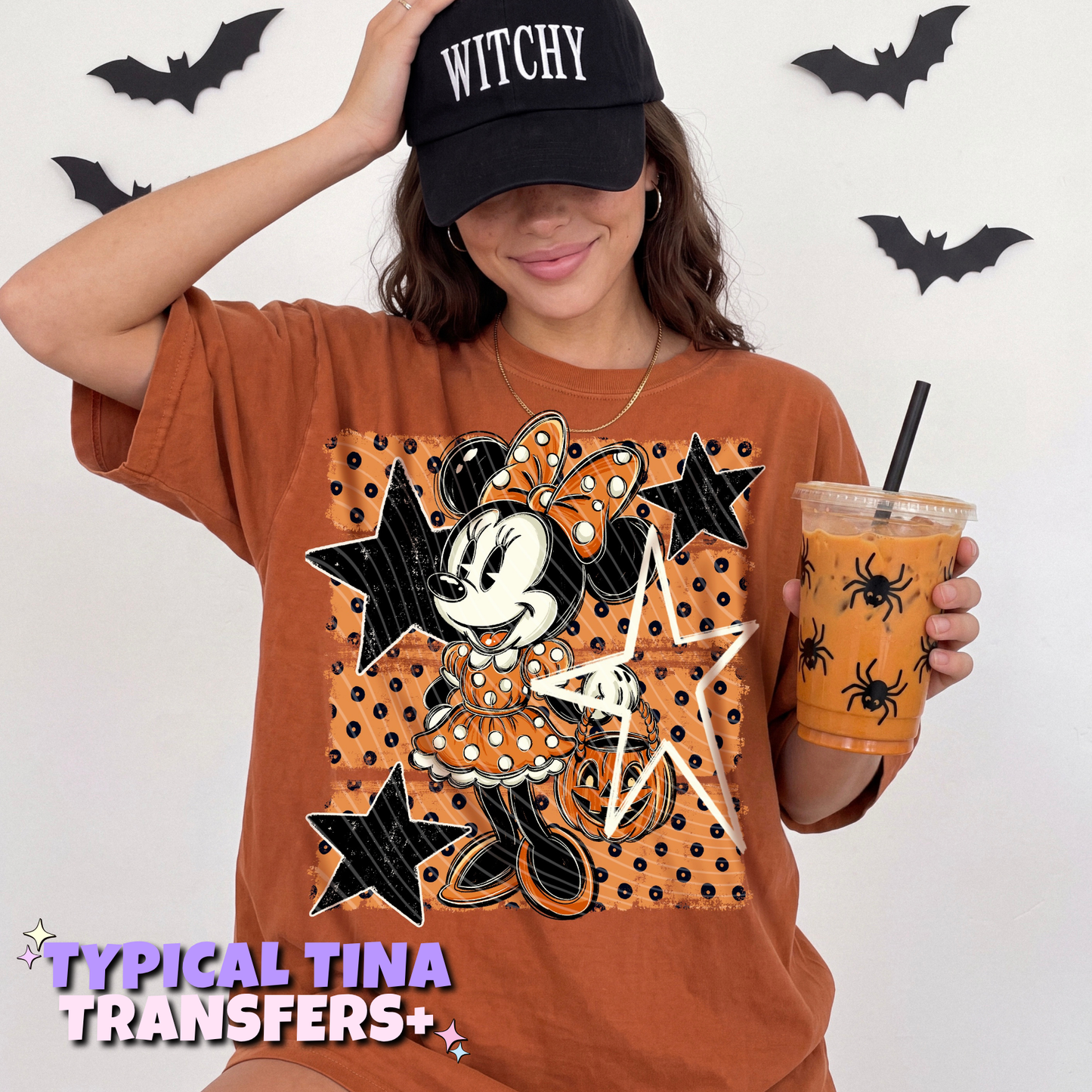 M&M Mouse with pumpkin | DTF Transfers | POD