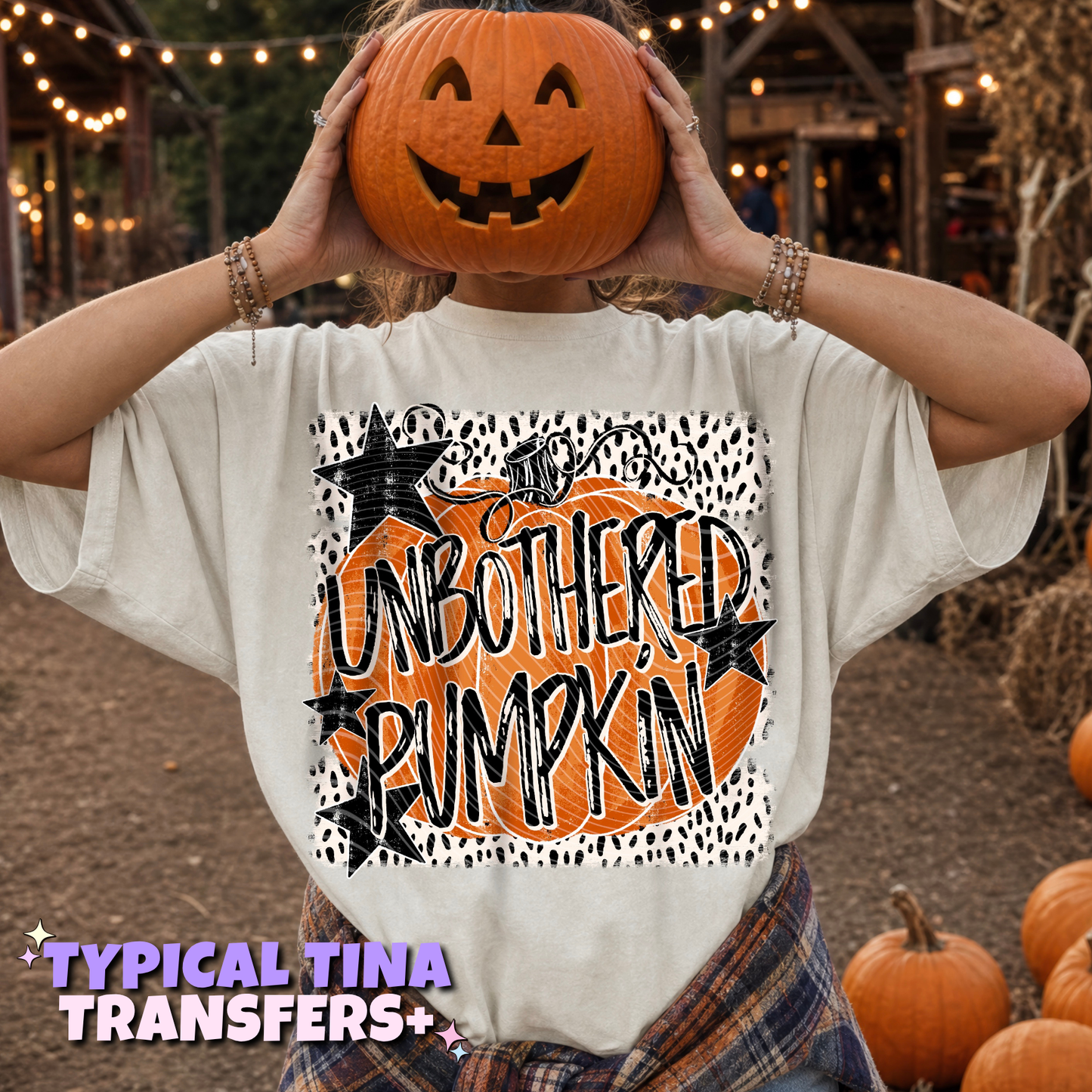 Unbothered pumpkin | DTF Transfers | POD
