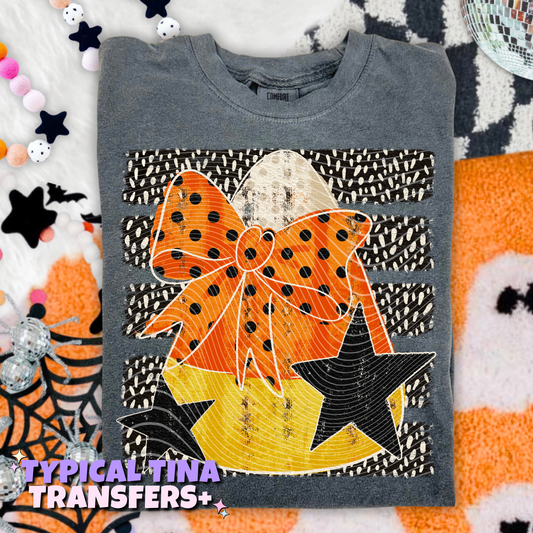 Candy corn with bow | DTF Transfers | POD