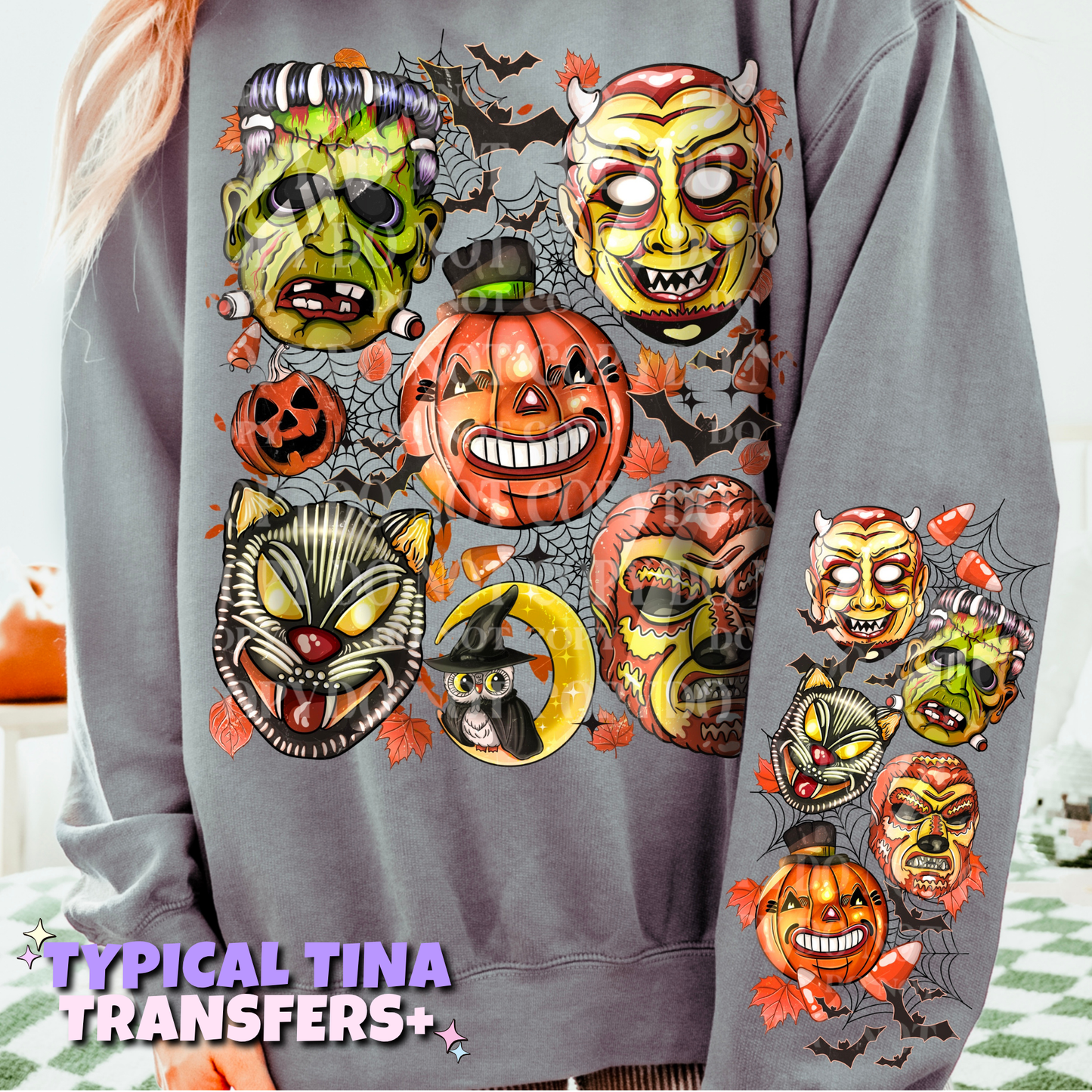 5 Horror heads | DTF Transfers | POD