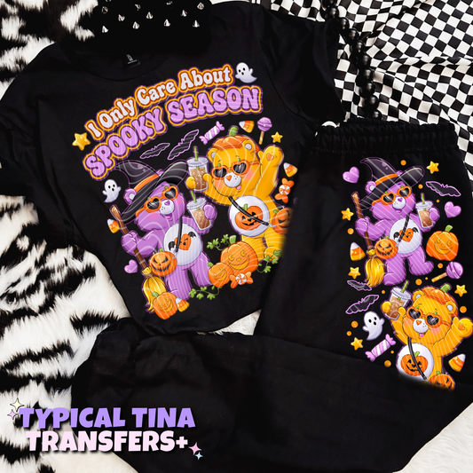 I only care about the spooky season | DTF Transfers | POD