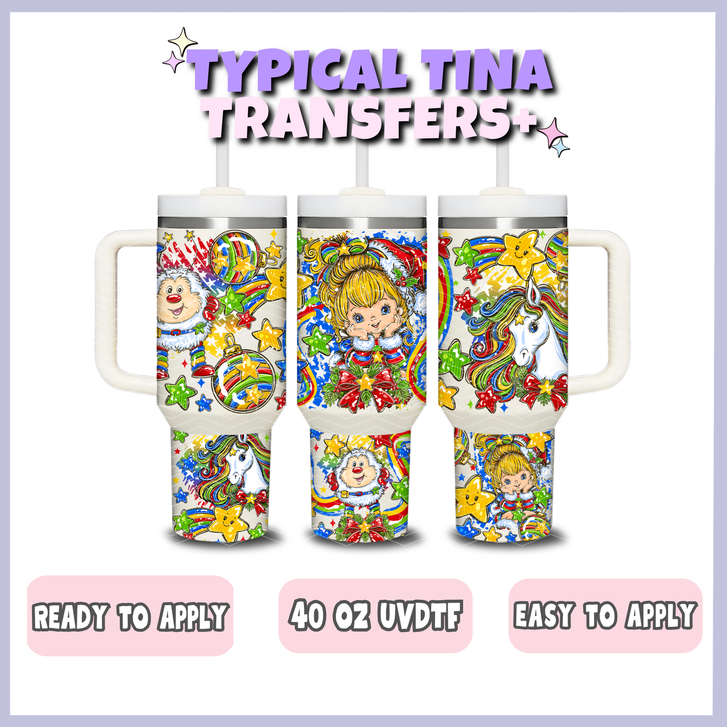 Christmas Star Br!te | 40oz UVDTF Wrap | POD