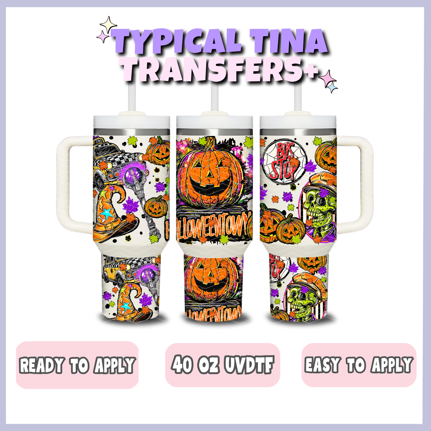 hallow - town  | 40oz UVDTF Wrap | POD