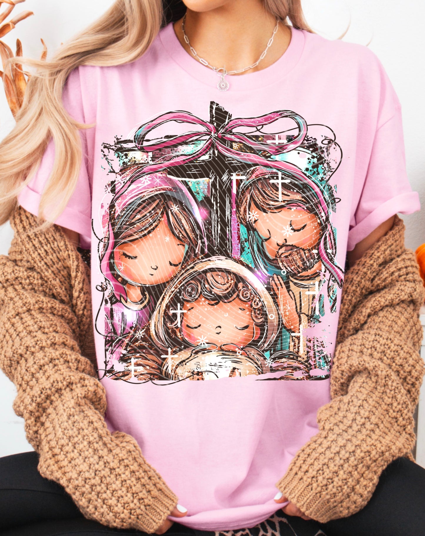 Baby Jesus (Free pocket cross) | DTF Transfer | POD
