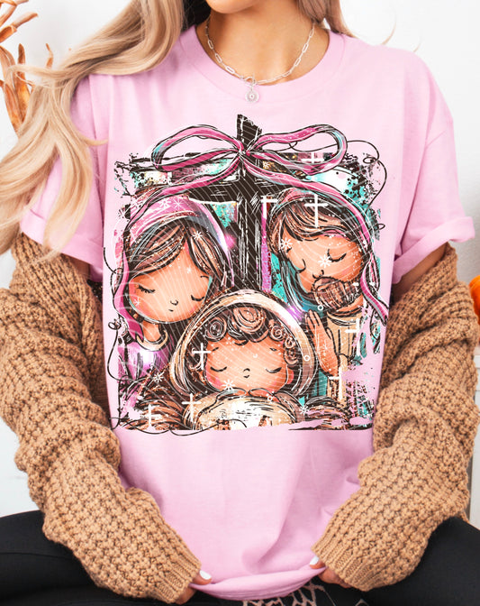 Baby Jesus (Free pocket cross) | DTF Transfer | POD