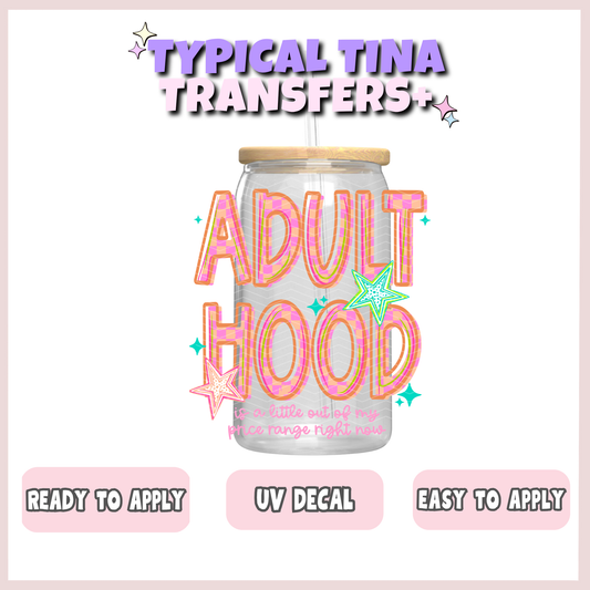 Adulthood (pink) | UV decals | POD