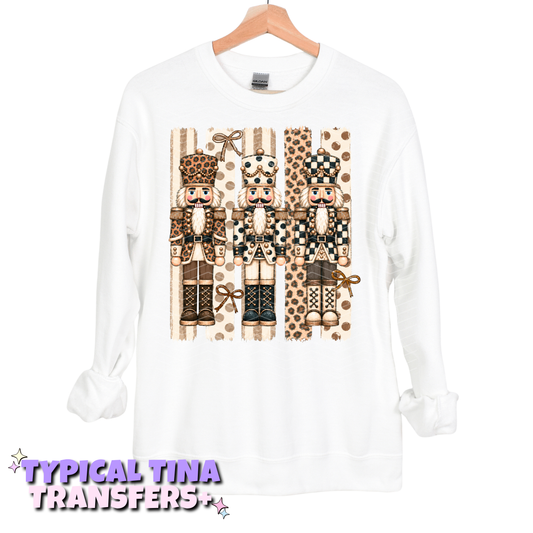Tan print Nutcrackers | DTF Transfers | POD