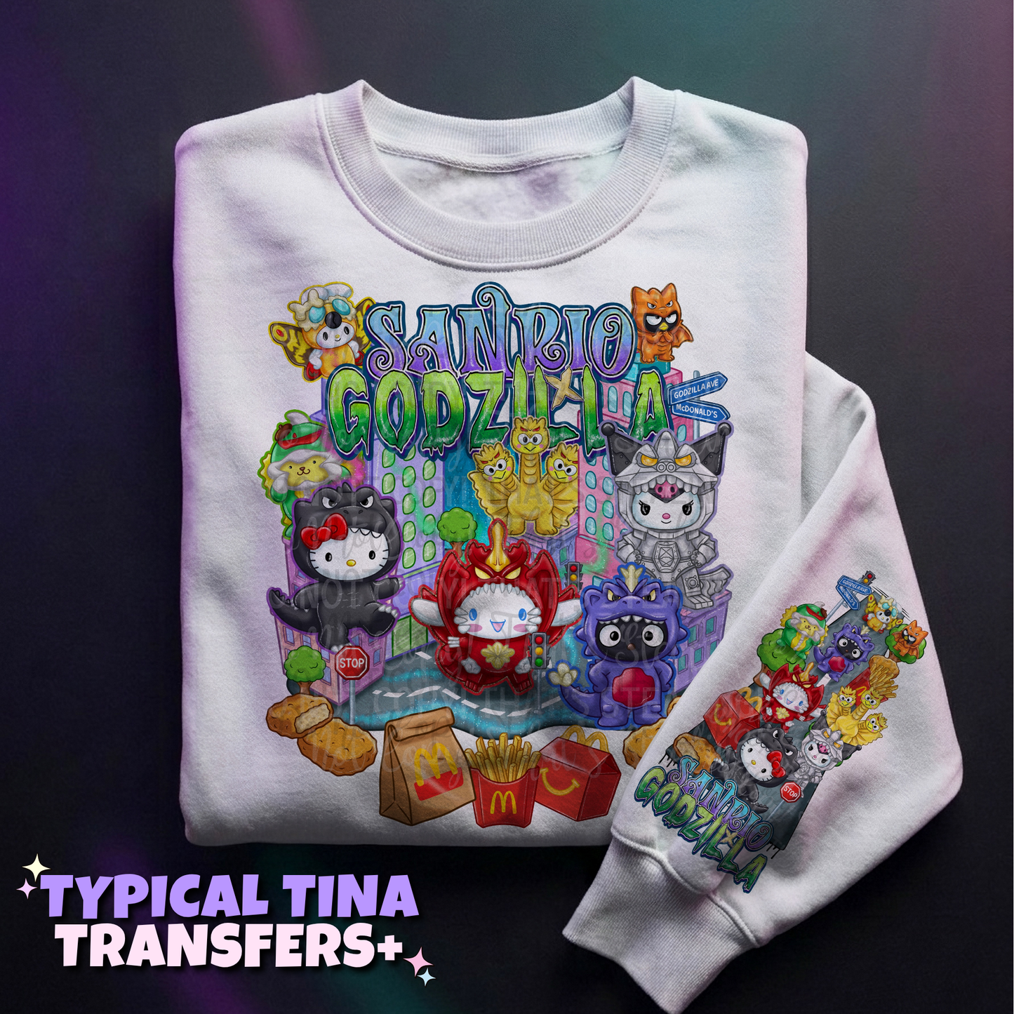 kitty gzil meals | DTF Transfers | POD