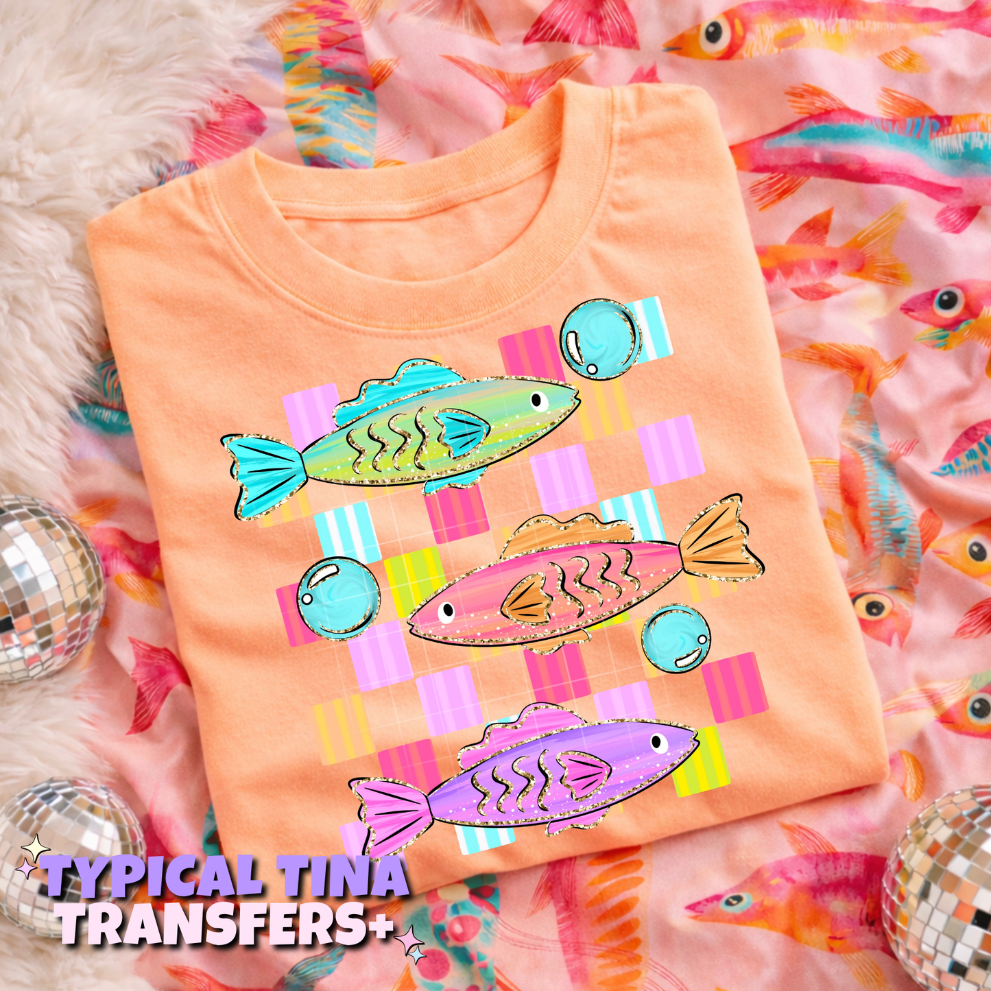 Colorful fish  | DTF Transfers | POD