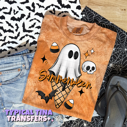 Summerween (ice cream ghosts) | DTF Transfers | POD