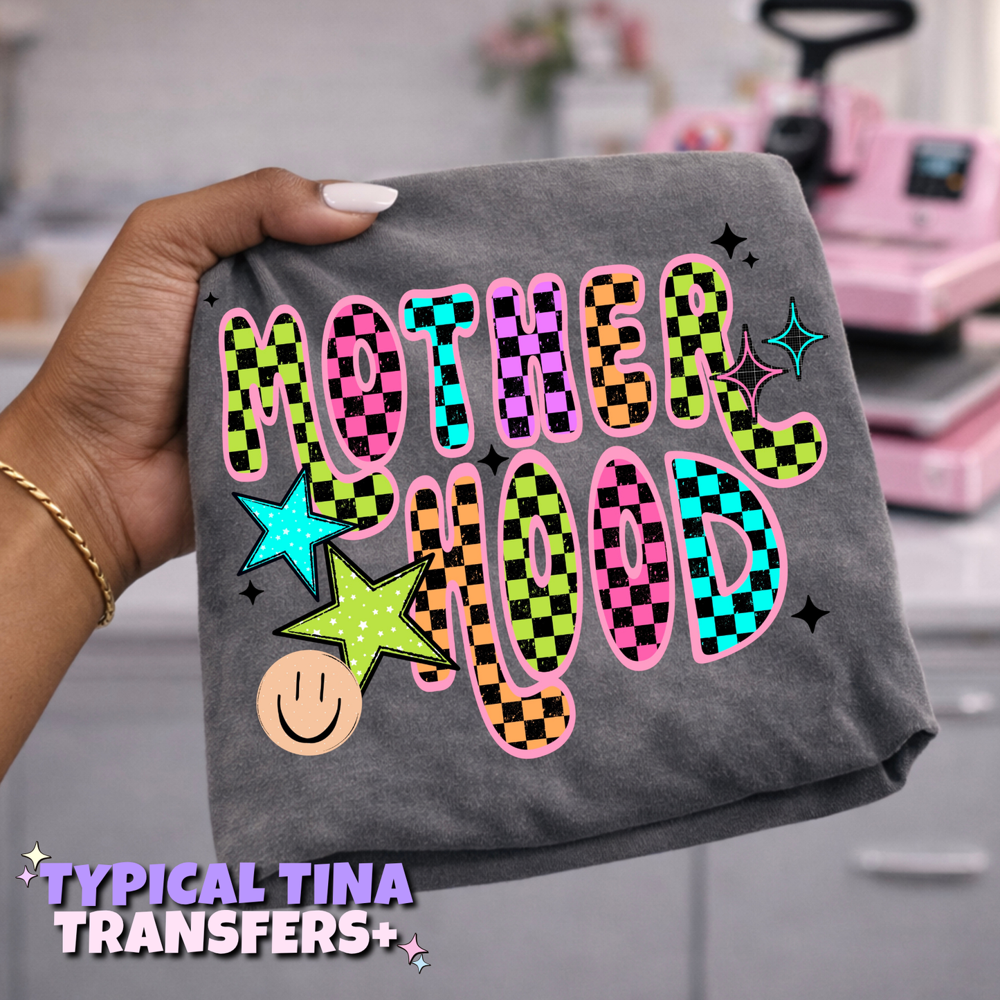 Motherhood checkered | DTF Transfers | POD