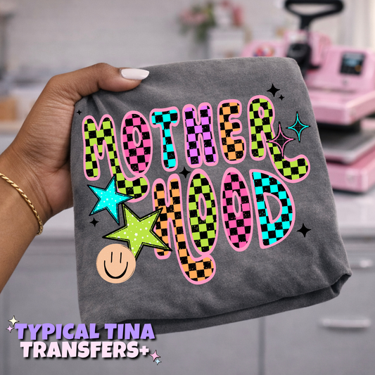 Motherhood checkered | DTF Transfers | POD