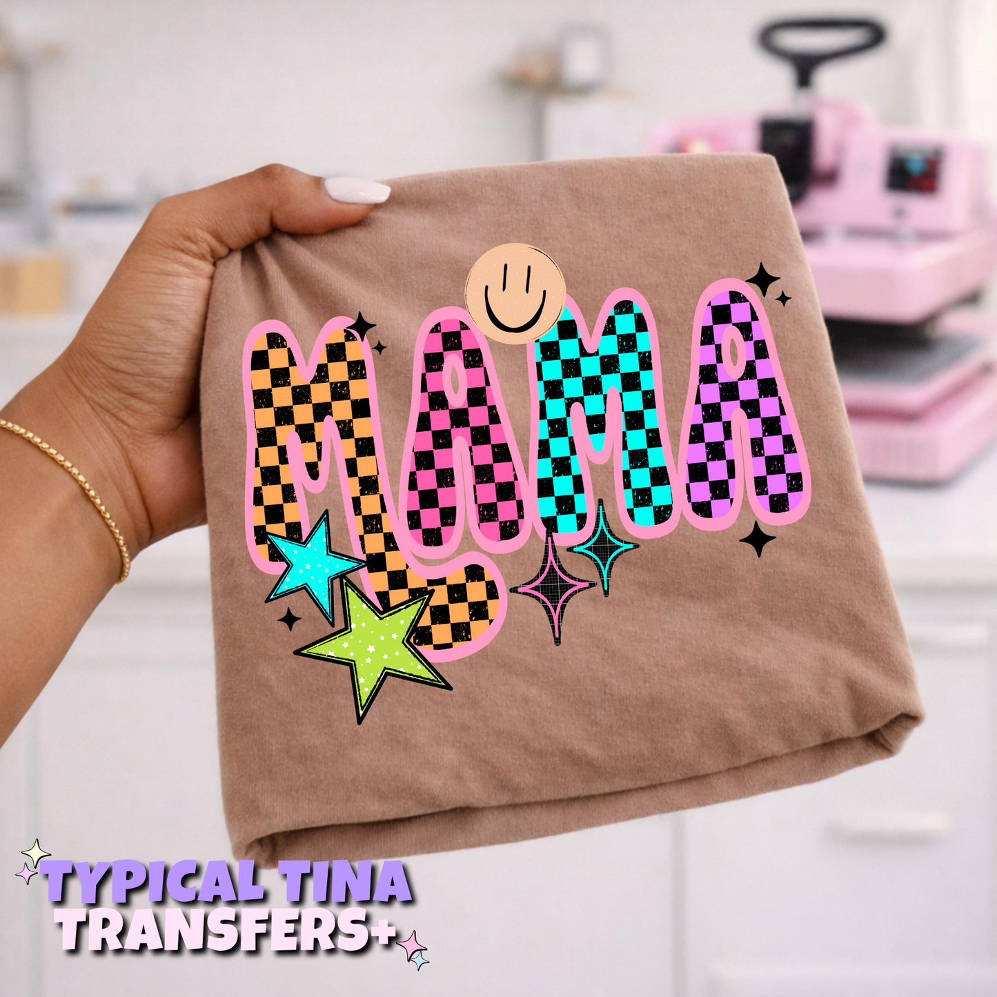 Mama checkered | DTF Transfers | POD