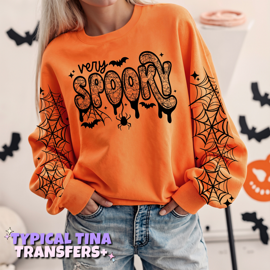 Very Spooky and webs | DTF Transfers | POD