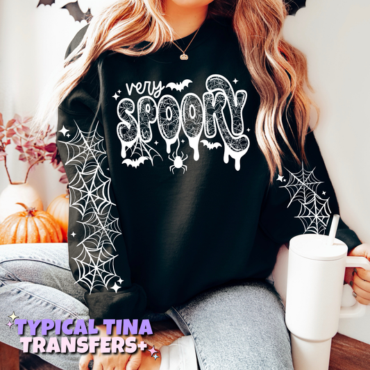 Very Spooky and webs | DTF Transfers | POD