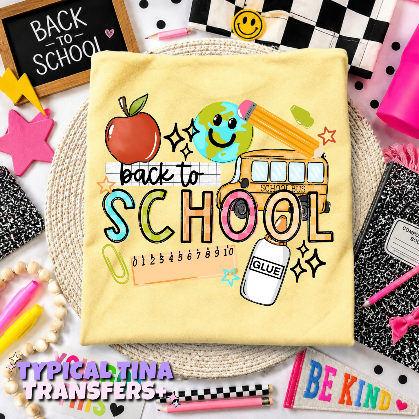 back to school (glue) | DTF Transfers | POD