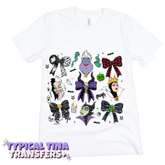 Villains and bows | DTF Transfers | POD