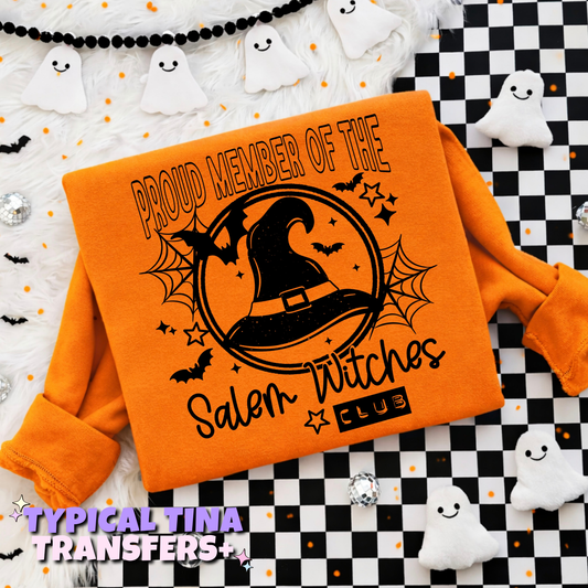 Proud member of the salem witches club | DTF Transfers | POD