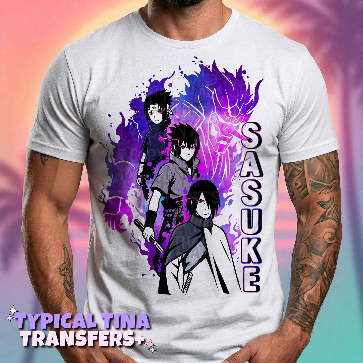 Sasuk3 purple | DTF Transfers | POD