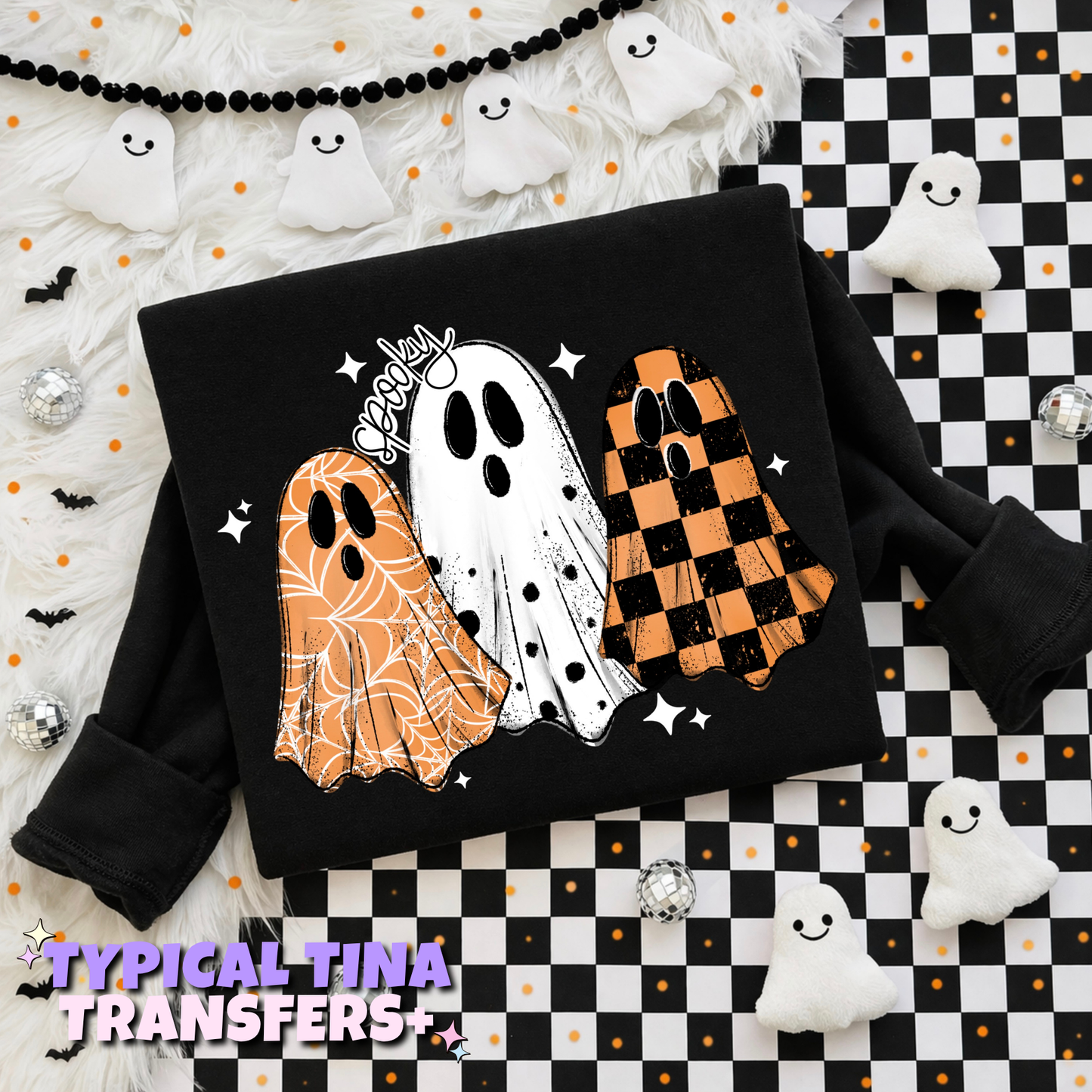 Spooky Ghosts (patterns) | DTF Transfers | POD