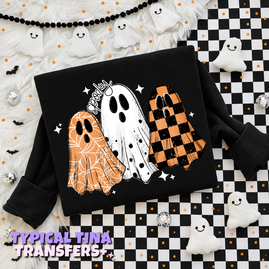 Spooky Ghosts (patterns) | DTF Transfers | POD