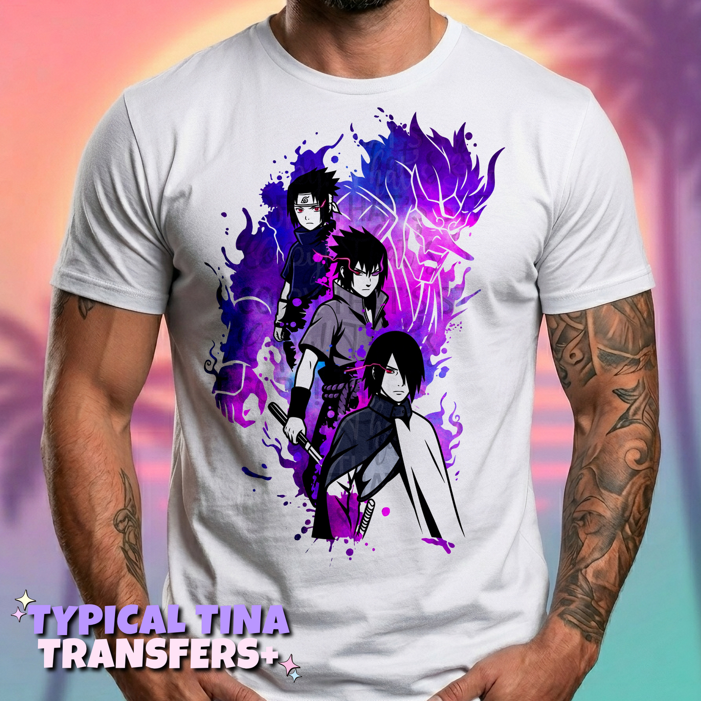 Sasuk3 purple | DTF Transfers | POD