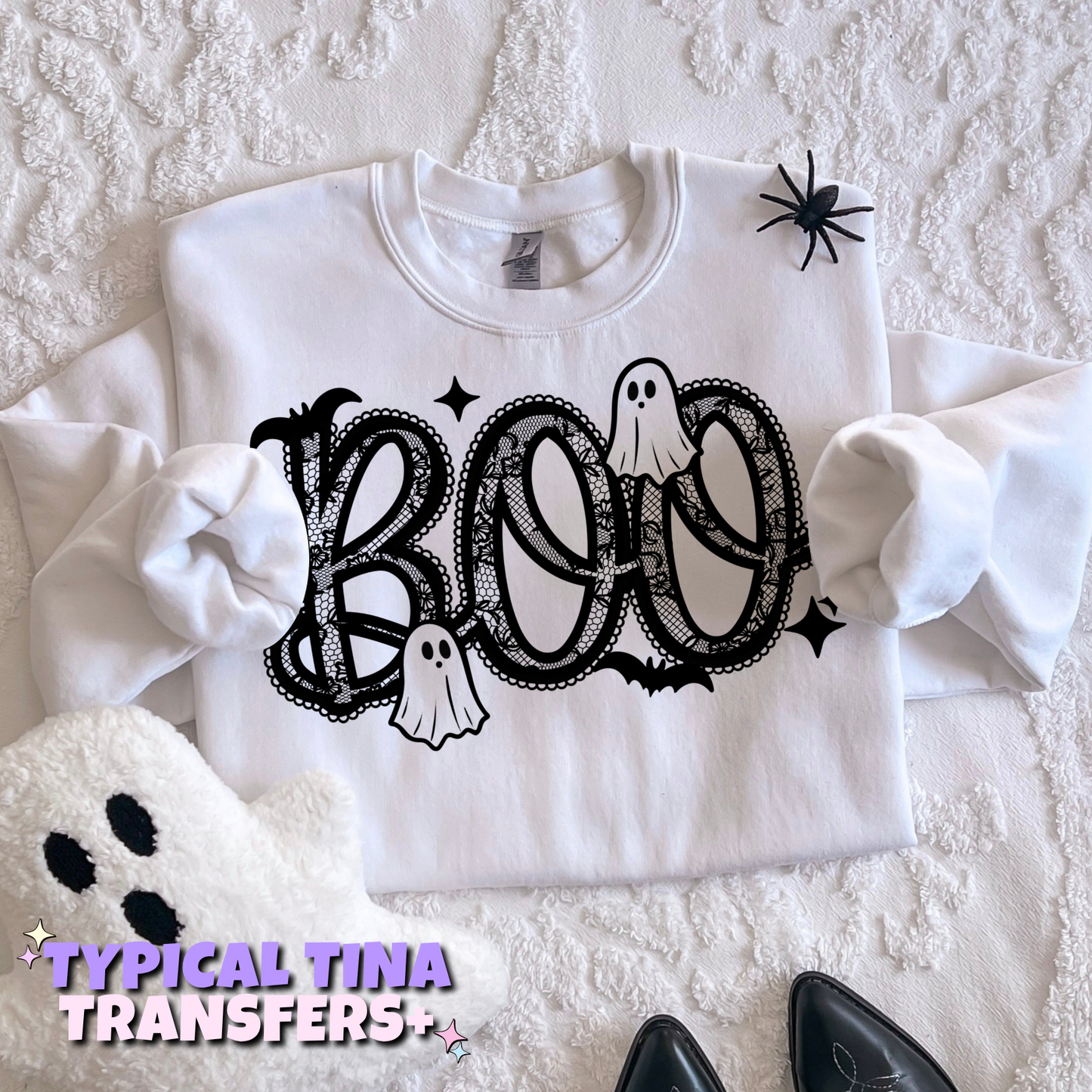 Boo lace | DTF Transfers | POD