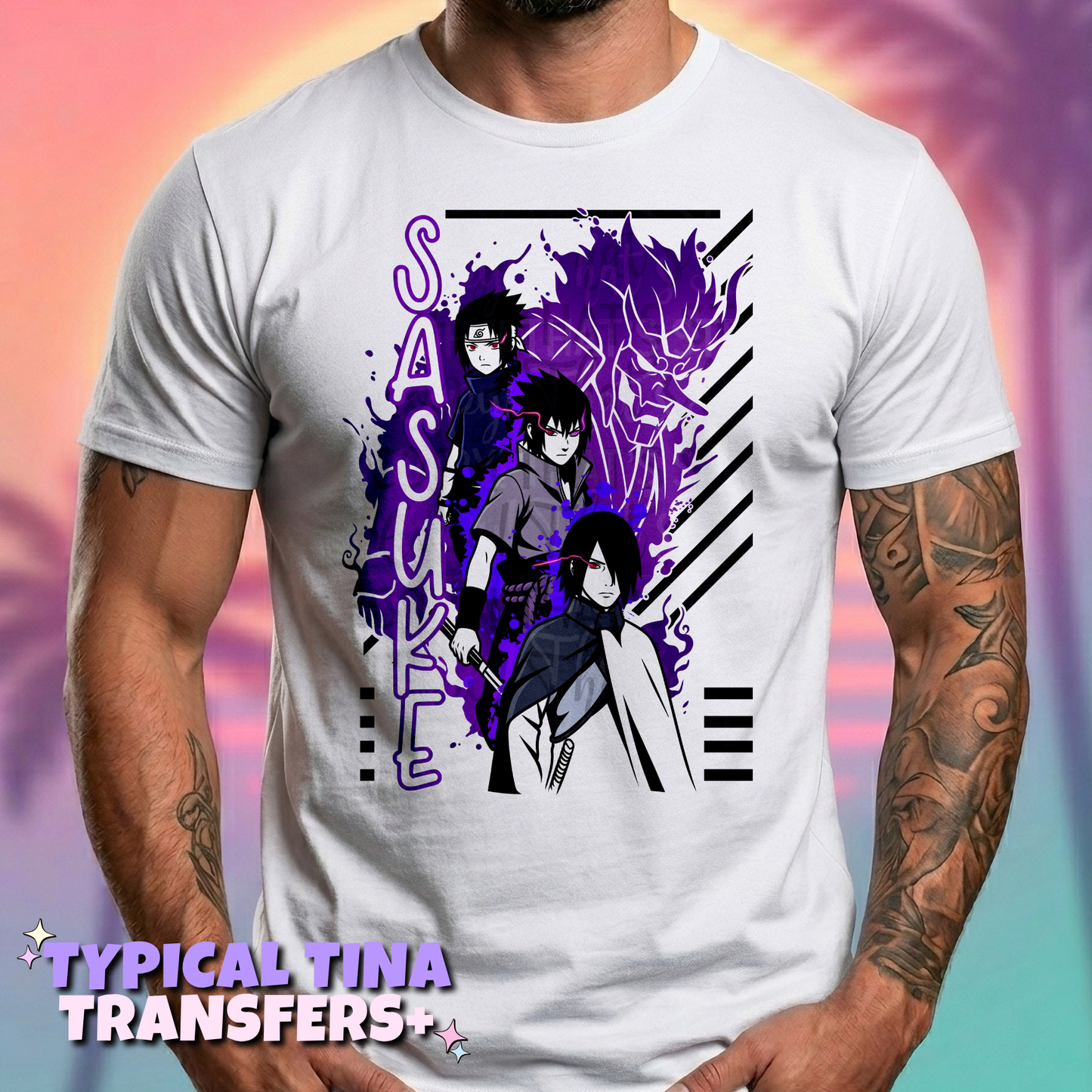 Sasuk3 purple | DTF Transfers | POD