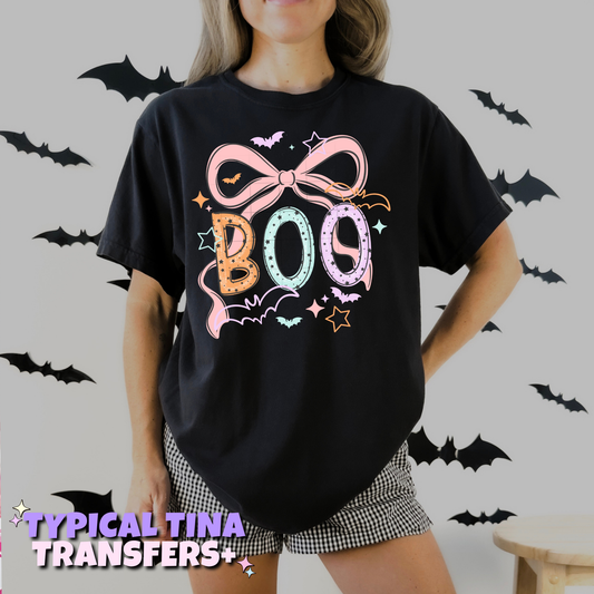 pastel boo bows | DTF Transfers | POD