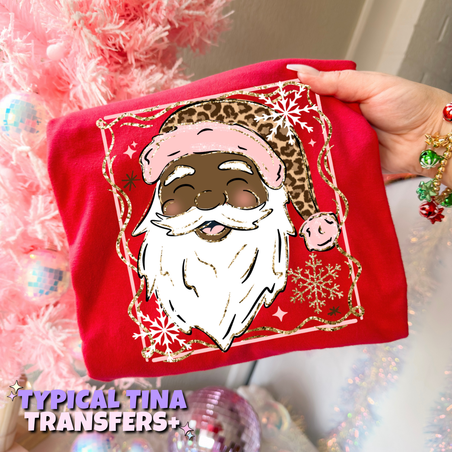 Holiday Santa smiling | DTF Transfers | POD