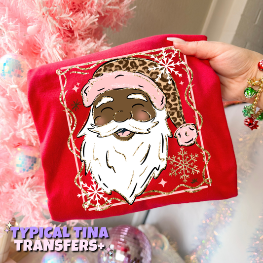 Holiday Santa smiling | DTF Transfers | POD
