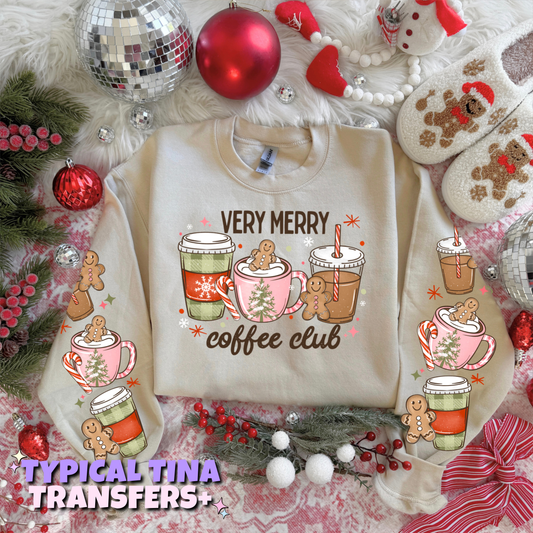Very Merry Coffee club | DTF Transfers | POD