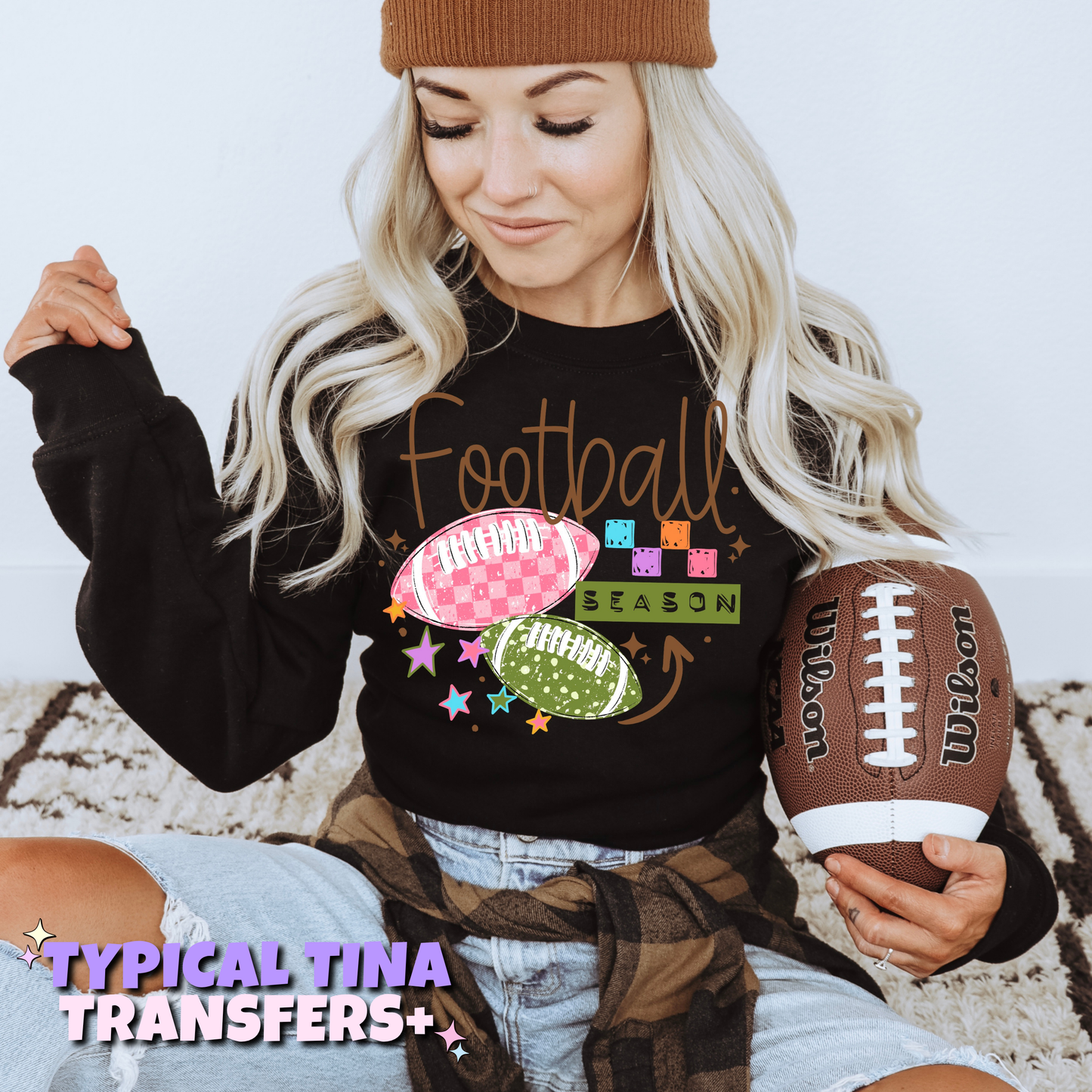 Football season (pink ball) | DTF Transfers | POD