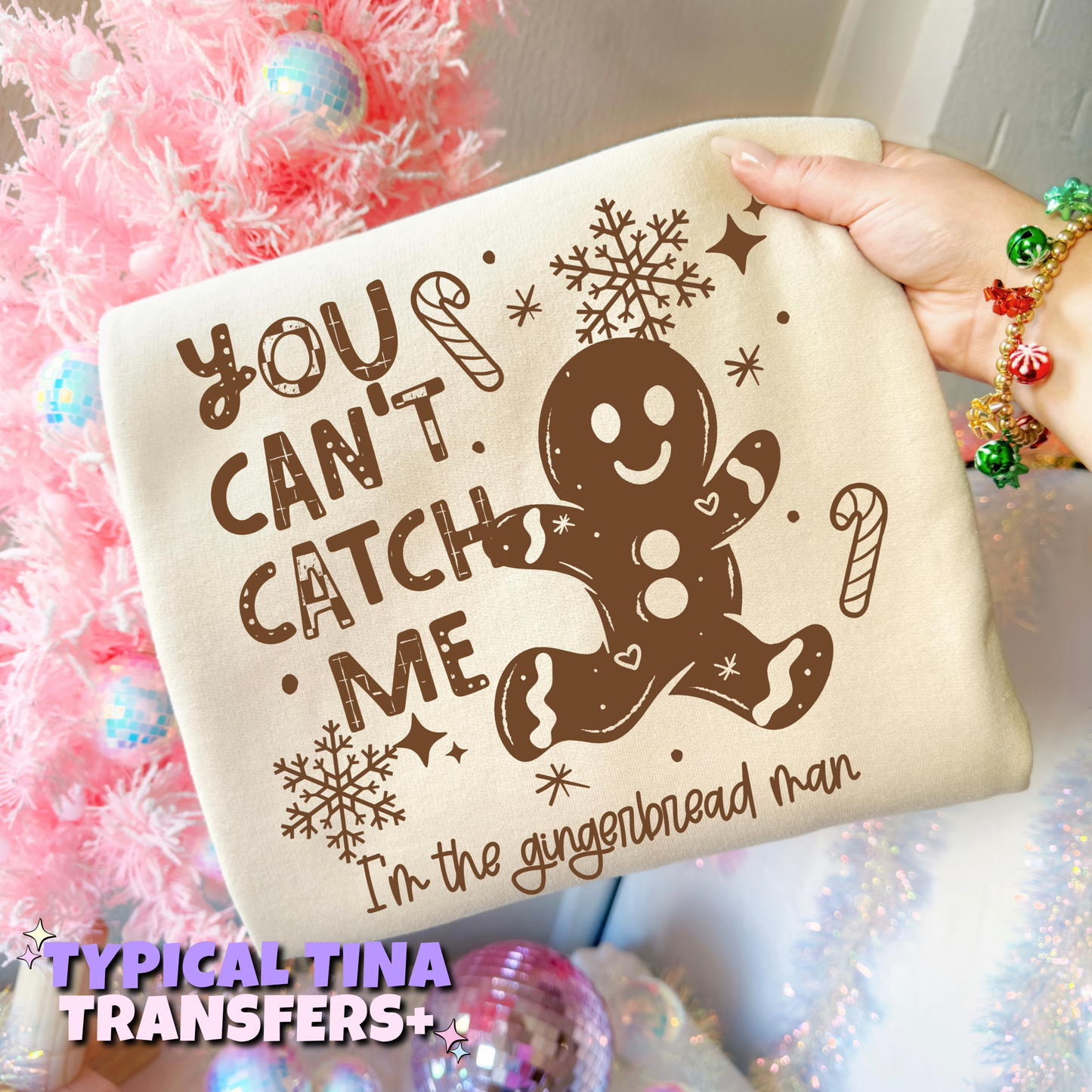 You can't catch me - gingerbread | DTF Transfers | POD