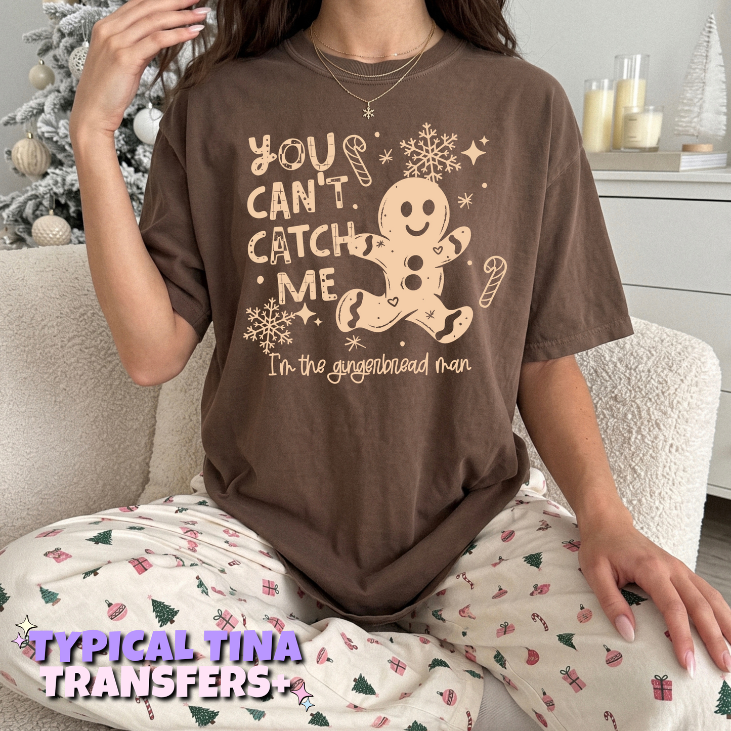 You can't catch me - gingerbread | DTF Transfers | POD